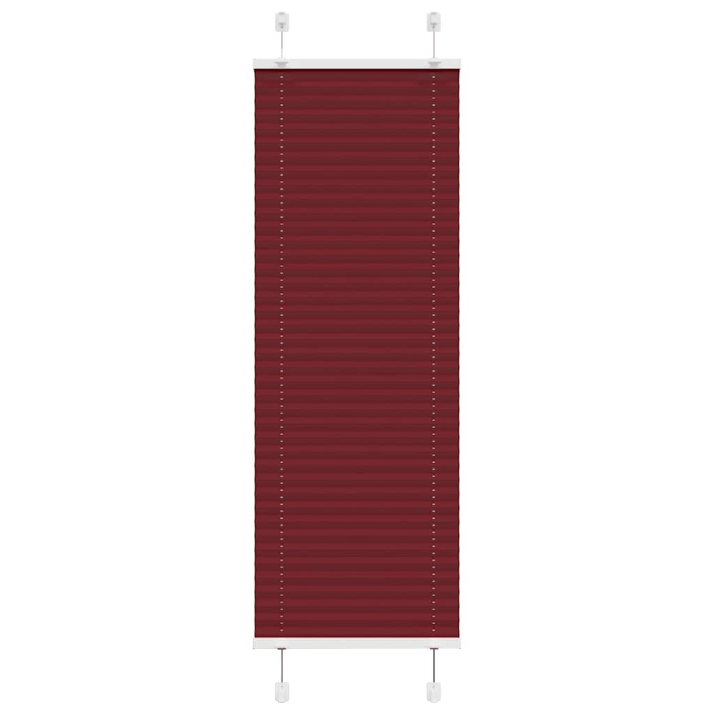 Plissee Bordeauxrot 40x150 cm Stoffbreite 39,4 cm Polyester