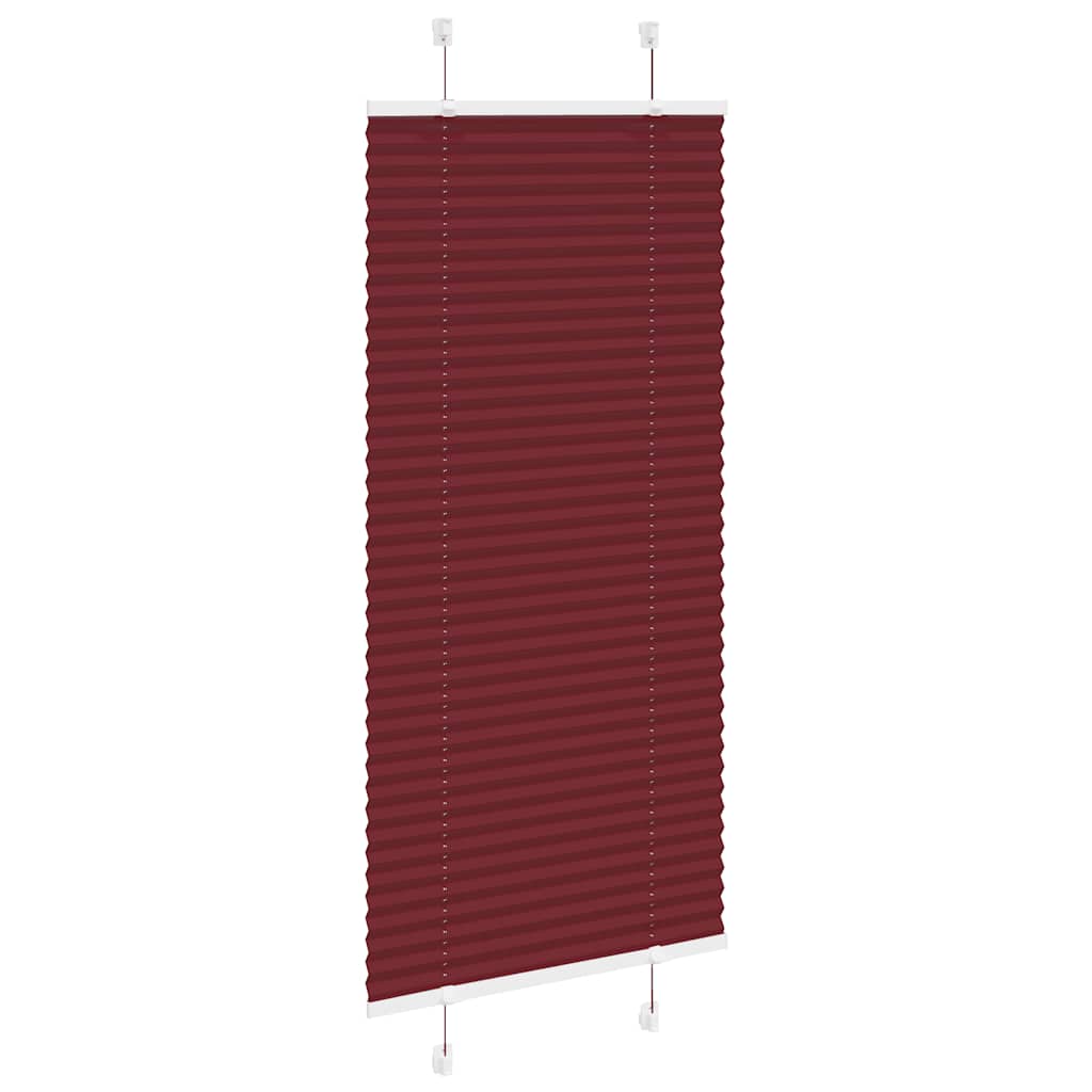 Plissee Bordeauxrot 55x150 cm Stoffbreite 54,4 cm Polyester