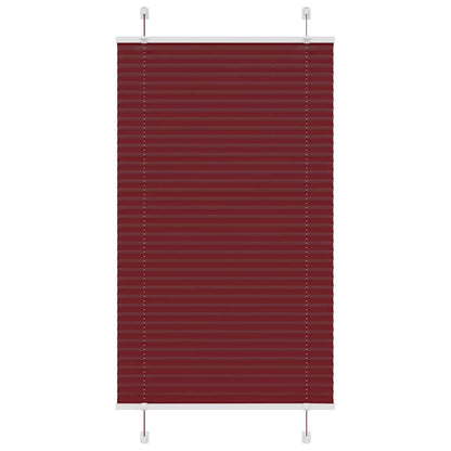 Plissee Bordeauxrot 70x150 cm Stoffbreite 69,4 cm Polyester