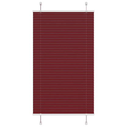 Plissee Bordeauxrot 80x150 cm Stoffbreite 79,4 cm Polyester