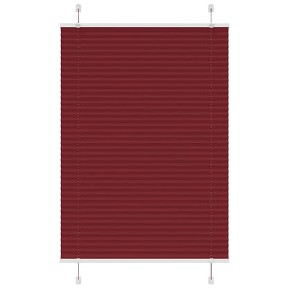 Plissee Bordeauxrot 85x150 cm Stoffbreite 84,4 cm Polyester