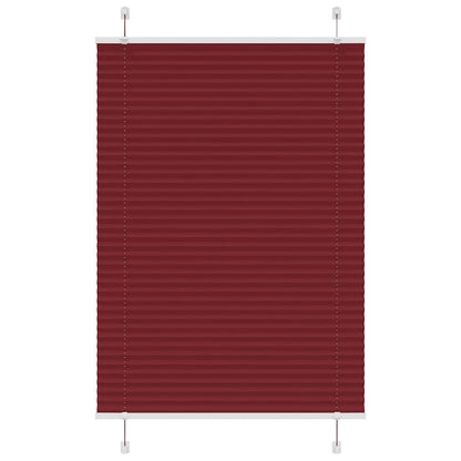 Plissee Bordeauxrot 95x150 cm Stoffbreite 94,4 cm Polyester