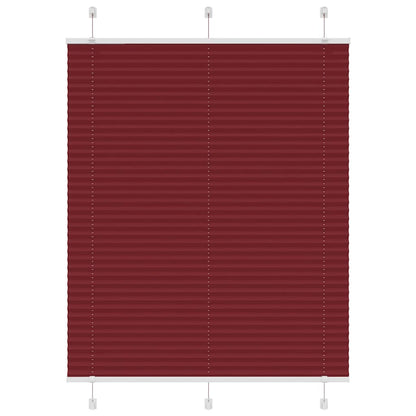 Plissee Bordeauxrot 105x150 cm Stoffbreite 104,4 cm Polyester