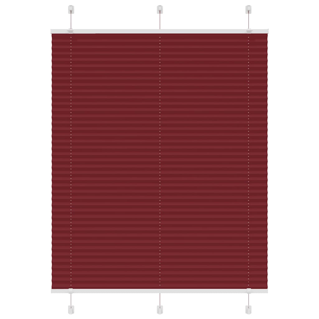 Plissee Bordeauxrot 110x150 cm Stoffbreite 109,4 cm Polyester