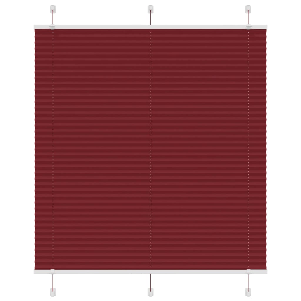Plissee Bordeauxrot 115x150 cm Stoffbreite 114,4 cm Polyester