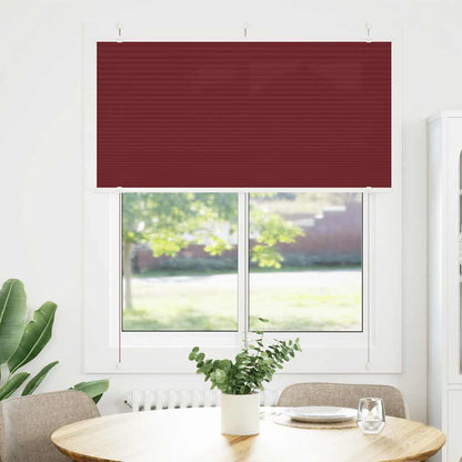 Plissee Bordeauxrot 115x150 cm Stoffbreite 114,4 cm Polyester