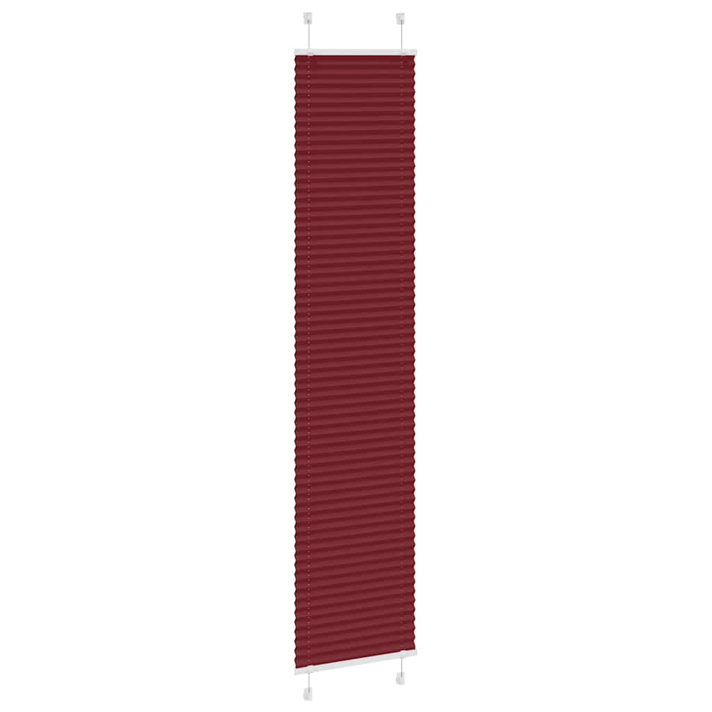 Plissee Bordeauxrot 50x200 cm Stoffbreite 49,4 cm Polyester