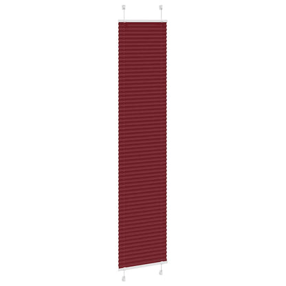 Plissee Bordeauxrot 50x200 cm Stoffbreite 49,4 cm Polyester