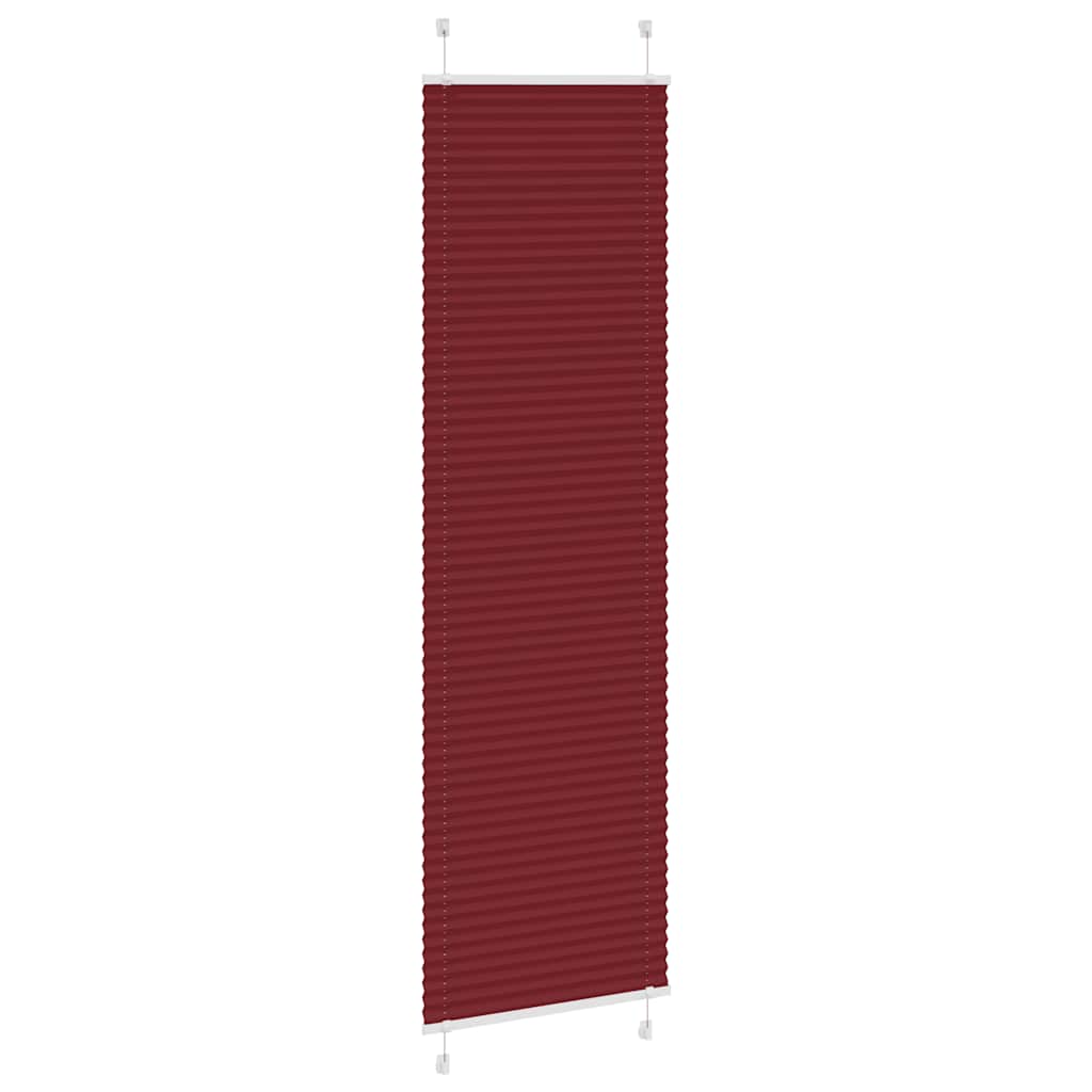 Plissee Bordeauxrot 55x200 cm Stoffbreite 54,4 cm Polyester