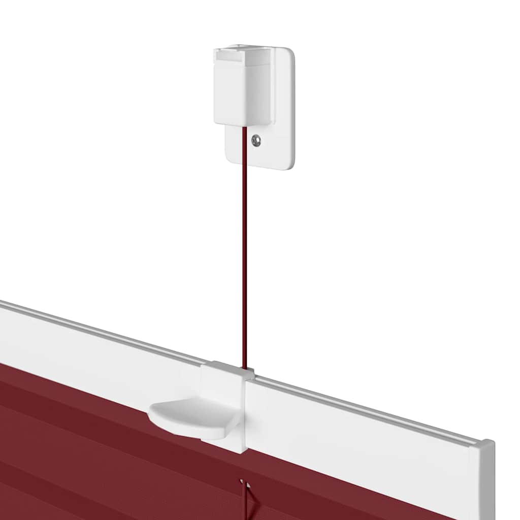 Plissee Bordeauxrot 55x200 cm Stoffbreite 54,4 cm Polyester