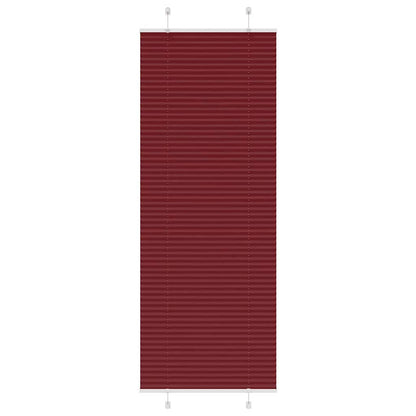 Plissee Bordeauxrot 80x200 cm Stoffbreite 79,4 cm Polyester