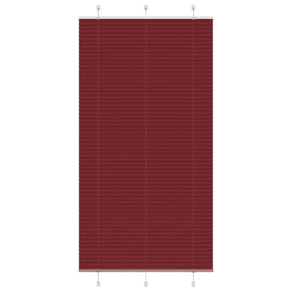 Plissee Bordeauxrot 105x200 cm Stoffbreite 104,4 cm Polyester
