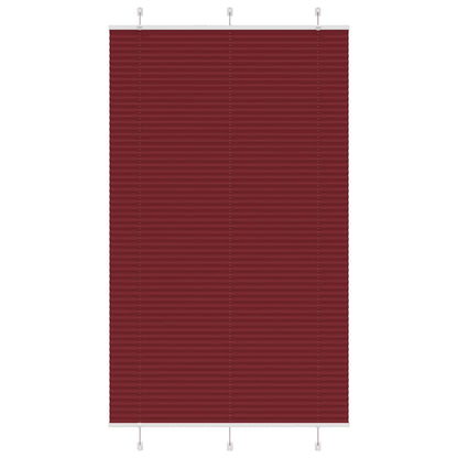 Plissee Bordeauxrot 115x200 cm Stoffbreite 114,4 cm Polyester