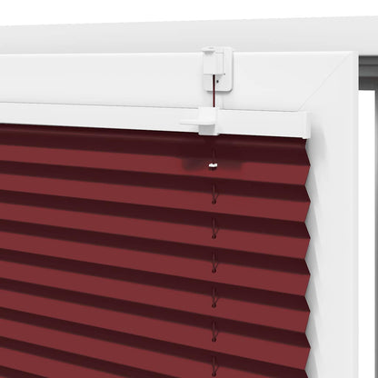 Plissee Bordeauxrot 120x200 cm Stoffbreite 119,4 cm Polyester