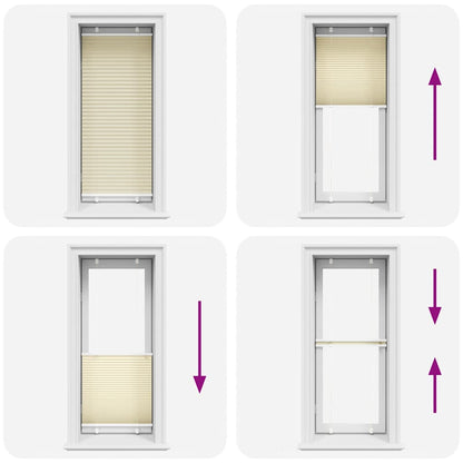 Plissee Creme 65x100 cm Stoffbreite 64,4 cm Polyester