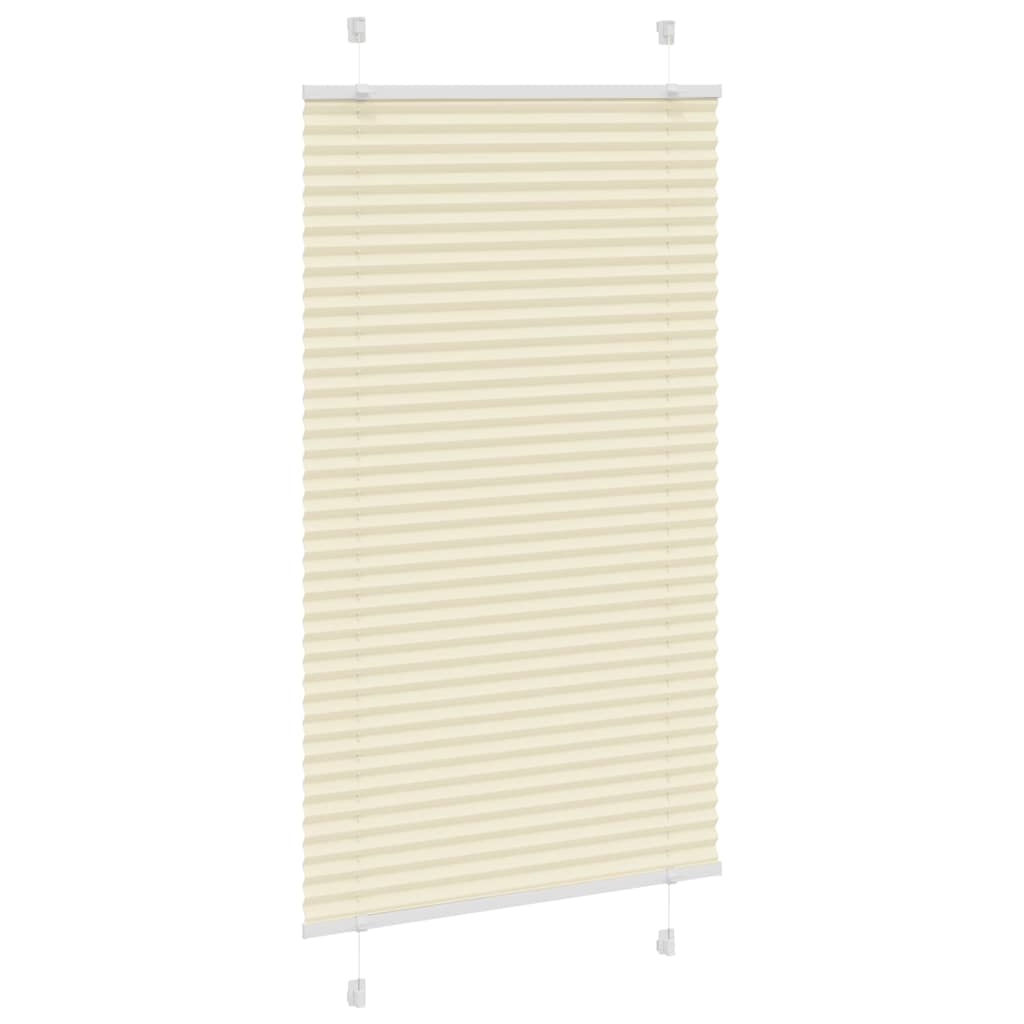 Plissee Creme 75x100 cm Stoffbreite 74,4 cm Polyester