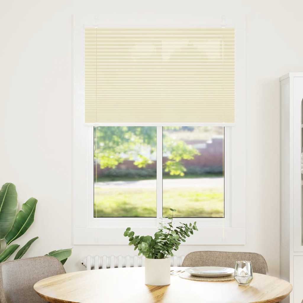Plissee Creme 85x100 cm Stoffbreite 84,4 cm Polyester