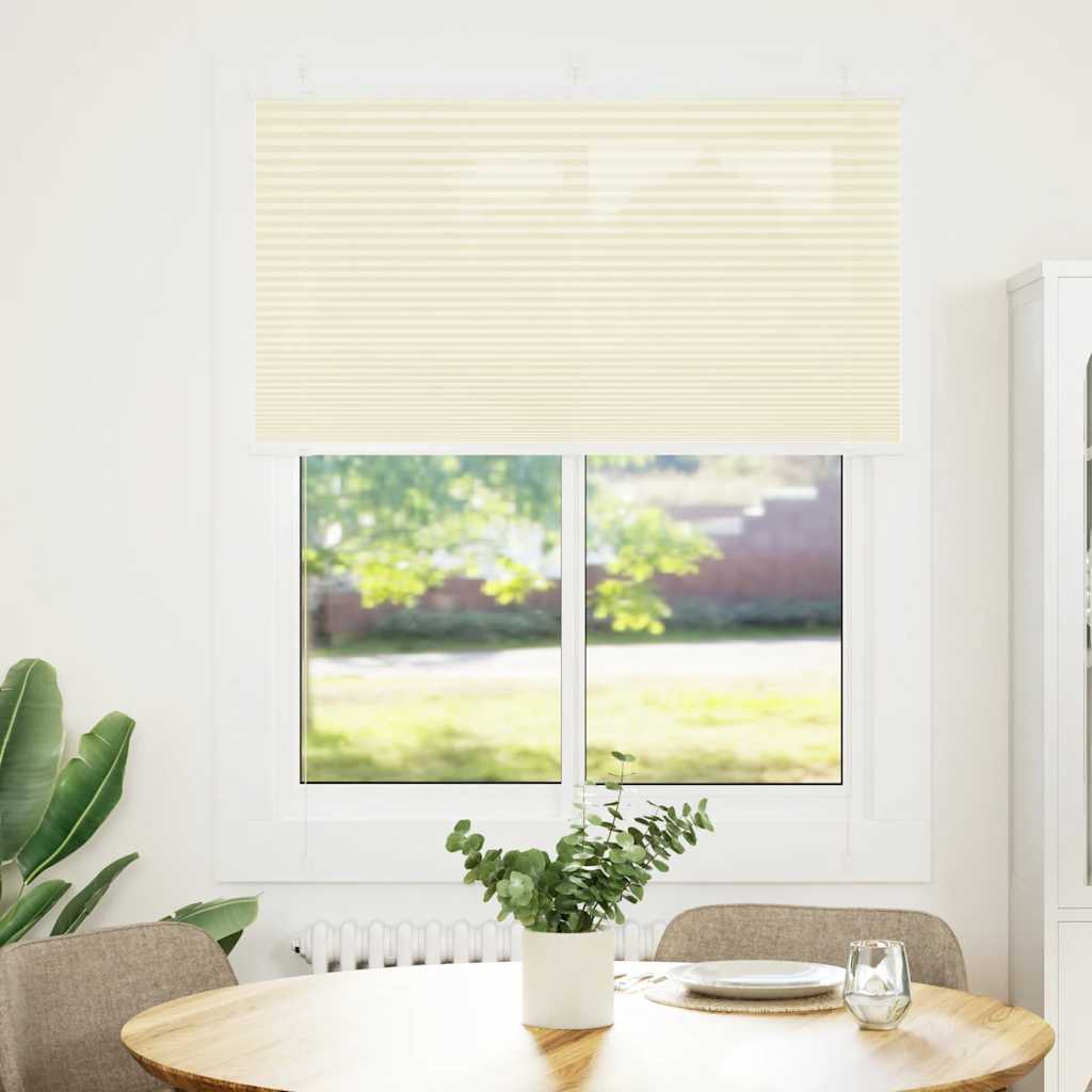 Plissee Creme 105x150 cm Stoffbreite 104,4 cm Polyester