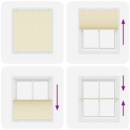 Plissee Creme 115x150 cm Stoffbreite 114,4 cm Polyester