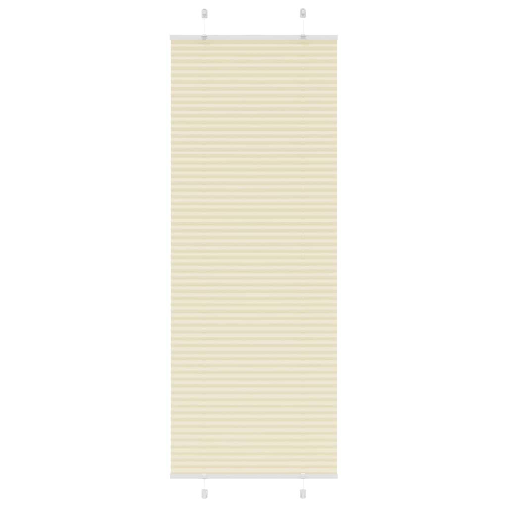 Plissee Creme 75x200 cm Stoffbreite 74,4 cm Polyester