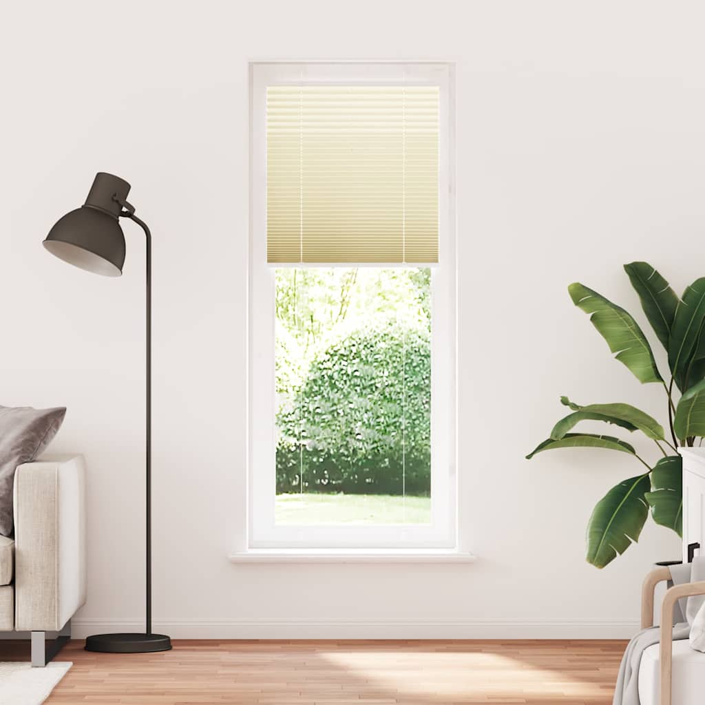 Plissee Creme 75x200 cm Stoffbreite 74,4 cm Polyester