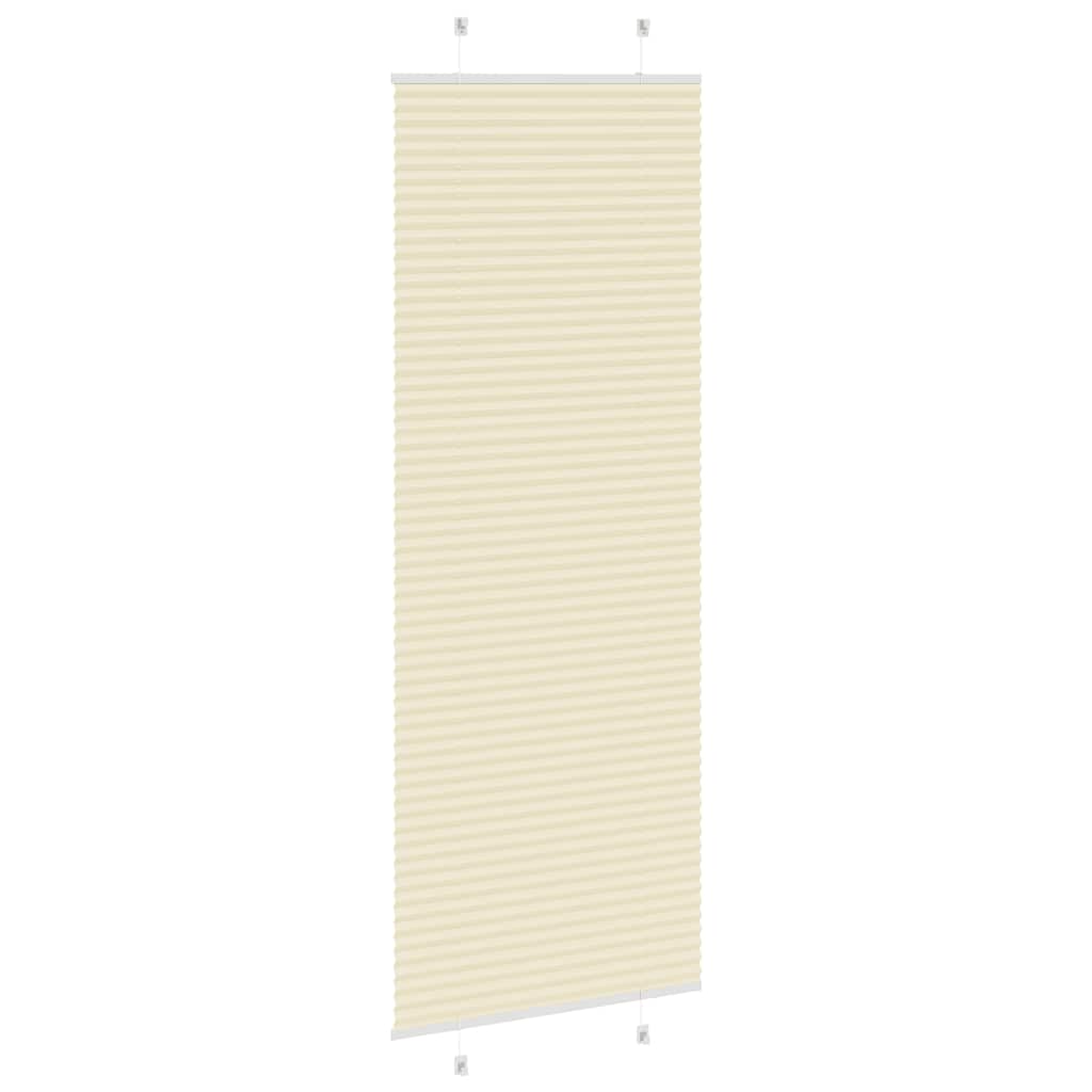 Plissee Creme 80x200 cm Stoffbreite 79,4 cm Polyester
