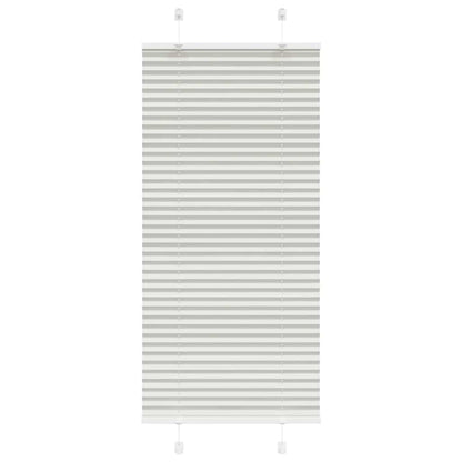 Plissee Hellgrau 65x100 cm Stoffbreite 64,4 cm Polyester
