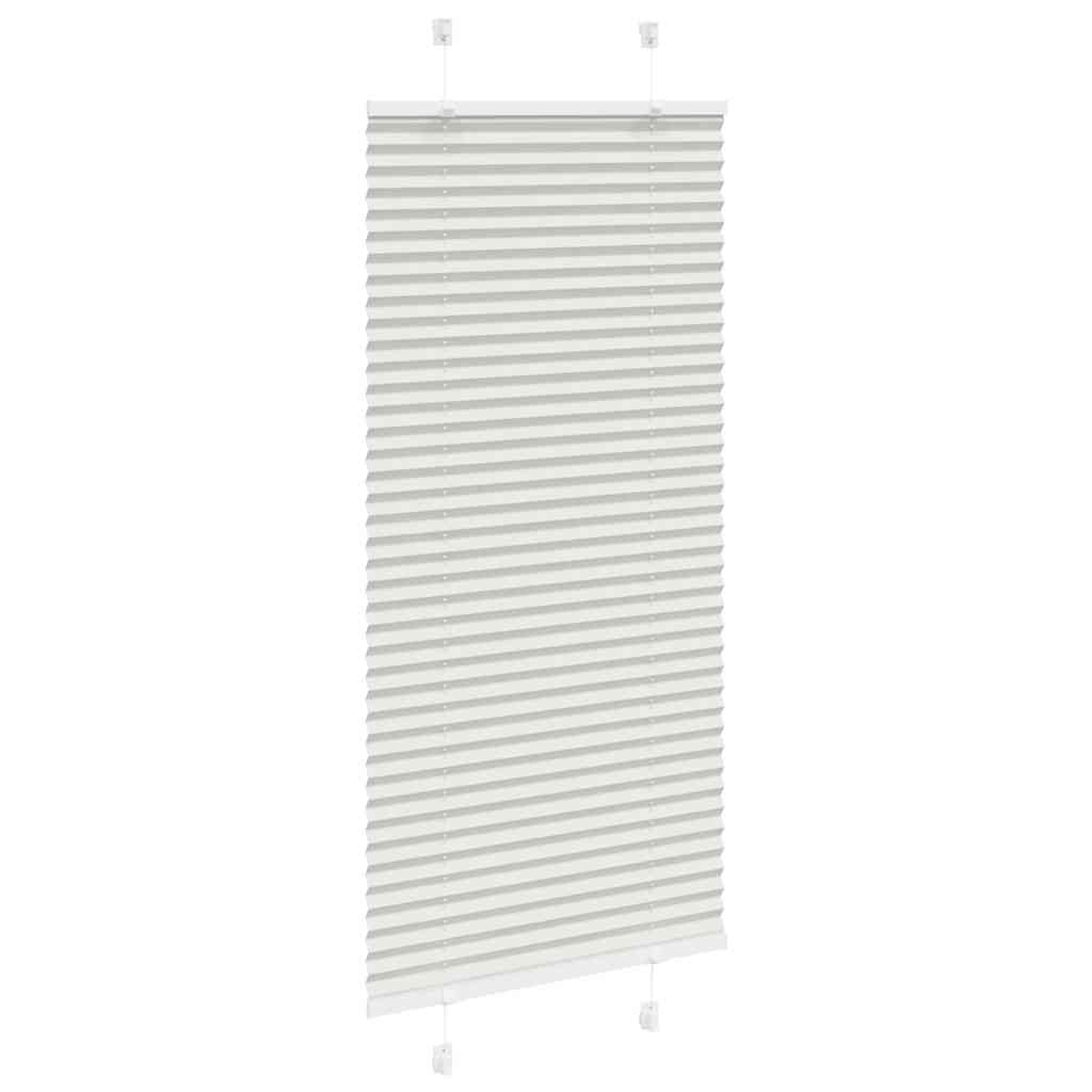 Plissee Hellgrau 65x100 cm Stoffbreite 64,4 cm Polyester
