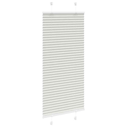 Plissee Hellgrau 65x100 cm Stoffbreite 64,4 cm Polyester