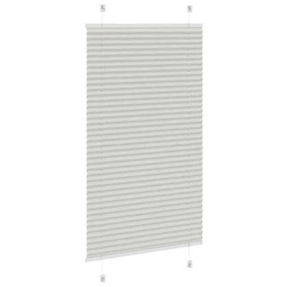 Plissee Hellgrau 75x100 cm Stoffbreite 74,4 cm Polyester