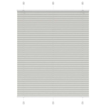 Plissee Hellgrau 110x100 cm Stoffbreite 109,4 cm Polyester