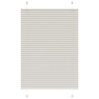 Plissee Hellgrau 85x150 cm Stoffbreite 84,4 cm Polyester