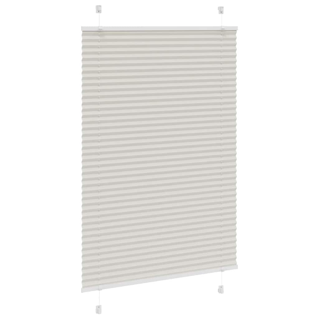 Plissee Hellgrau 85x150 cm Stoffbreite 84,4 cm Polyester