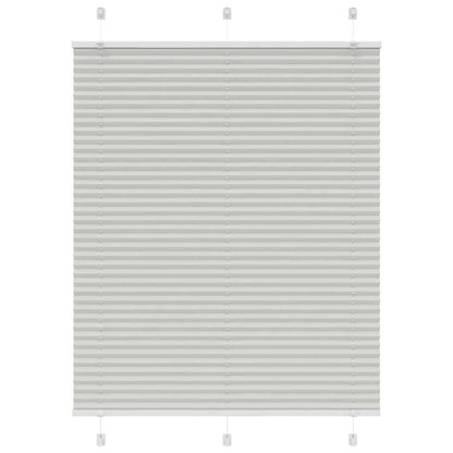 Plissee Hellgrau 110x150 cm Stoffbreite 109,4 cm Polyester