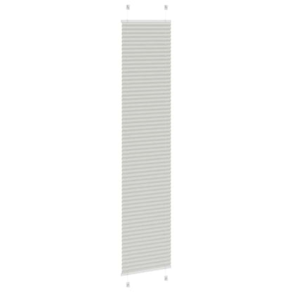 Plissee Hellgrau 45x200 cm Stoffbreite 44,4 cm Polyester