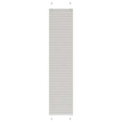 Plissee Hellgrau 50x200 cm Stoffbreite 49,4 cm Polyester