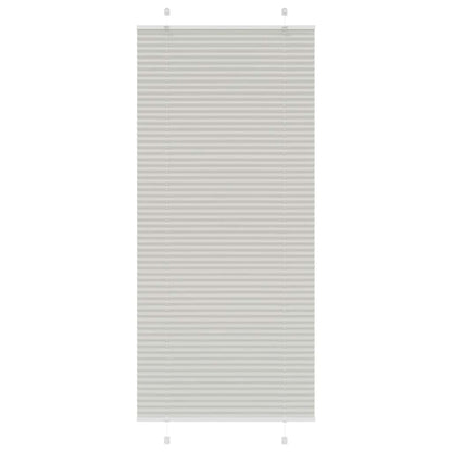 Plissee Hellgrau 85x200 cm Stoffbreite 84,4 cm Polyester