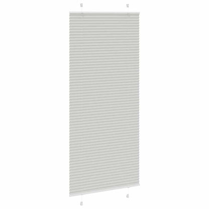 Plissee Hellgrau 85x200 cm Stoffbreite 84,4 cm Polyester