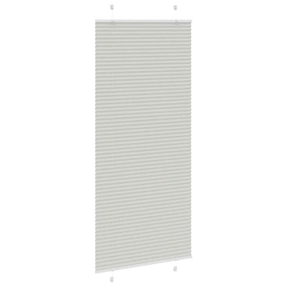 Plissee Hellgrau 85x200 cm Stoffbreite 84,4 cm Polyester