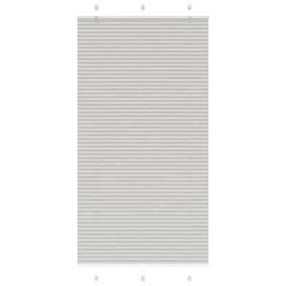 Plissee Hellgrau 105x200 cm Stoffbreite 104,4 cm Polyester