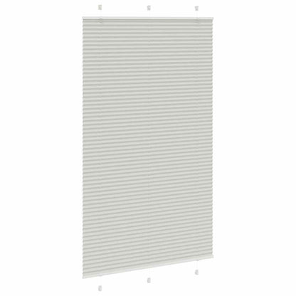 Plissee Hellgrau 120x200 cm Stoffbreite 119,4 cm Polyester