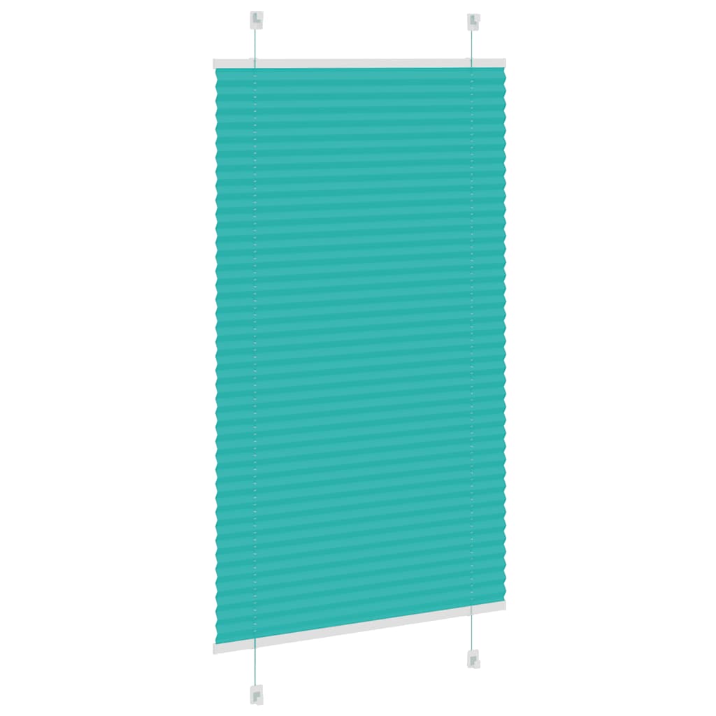 Plissee Petrolgrün 70x100 cm Stoffbreite 69,4 cm Polyester