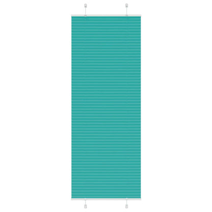 Plissee Petrolgrün 75x200 cm Stoffbreite 74,4 cm Polyester