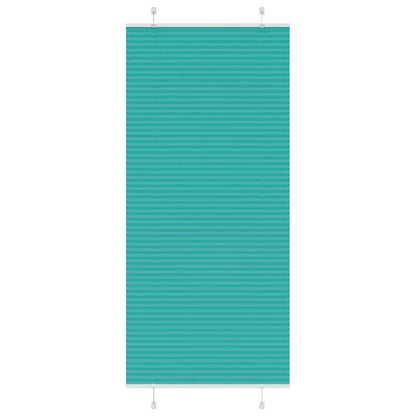 Plissee Petrolgrün 90x200 cm Stoffbreite 89,4 cm Polyester
