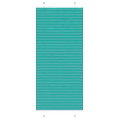Plissee Petrolgrün 100x200 cm Stoffbreite 99,4 cm Polyester