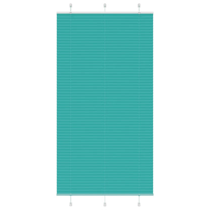 Plissee Petrolgrün 110x200 cm Stoffbreite 109,4 cm Polyester