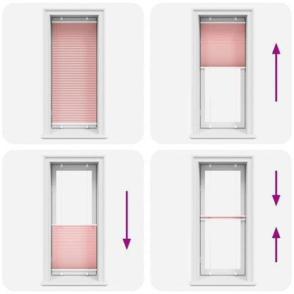 Plissee Rosa 65x150 cm Stoffbreite 64,4 cm Polyester