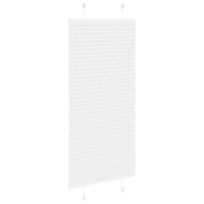 Plissee Weiß 65x100 cm Stoffbreite 64,4 cm Polyester