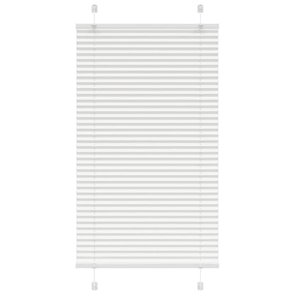 Plissee Weiß 75x100 cm Stoffbreite 74,4 cm Polyester