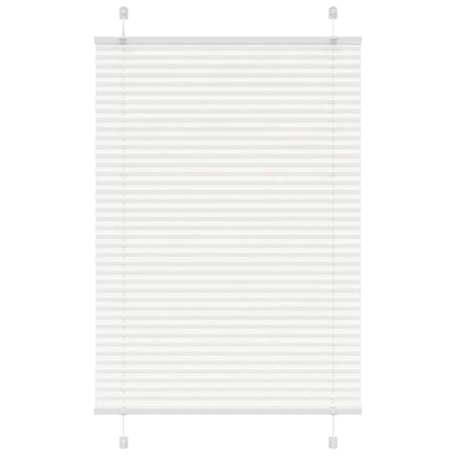 Plissee Weiß 85x100 cm Stoffbreite 84,4 cm Polyester